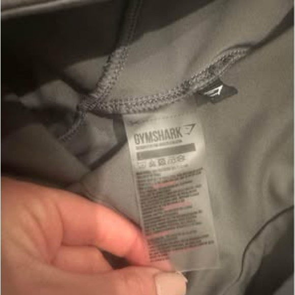 Gym Shark Small Gray Leggings with Black Accent - Picture 2 of 2